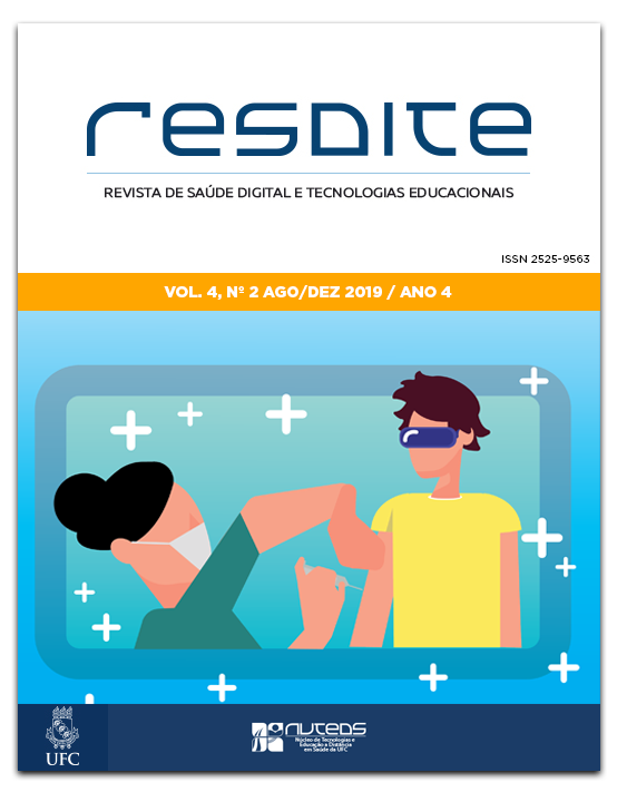 					Visualizar v. 4 n. 2 (2019): Revista de Saúde Digital e Tecnologias Educacionais
				